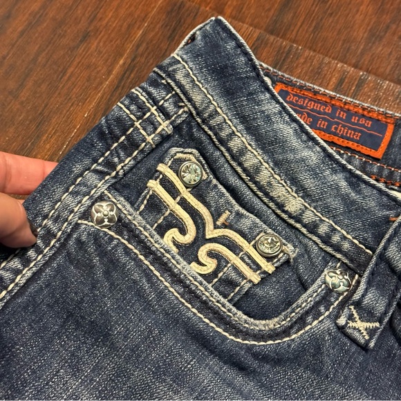 Rock Revival Liberty Boot Cut Stylish Blue Women's Jeans Y2K Vintage 31 EUC - Picture 7 of 14